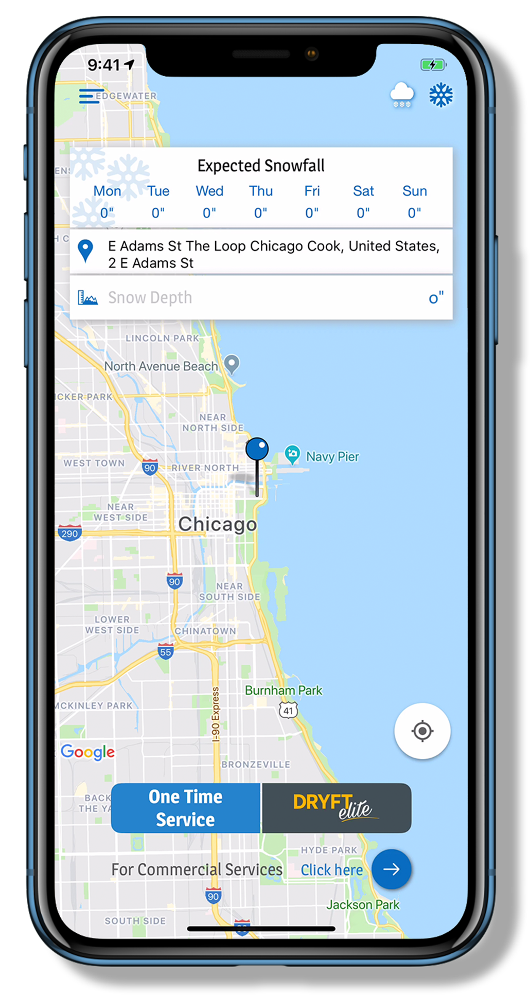 Snow plow app chicago